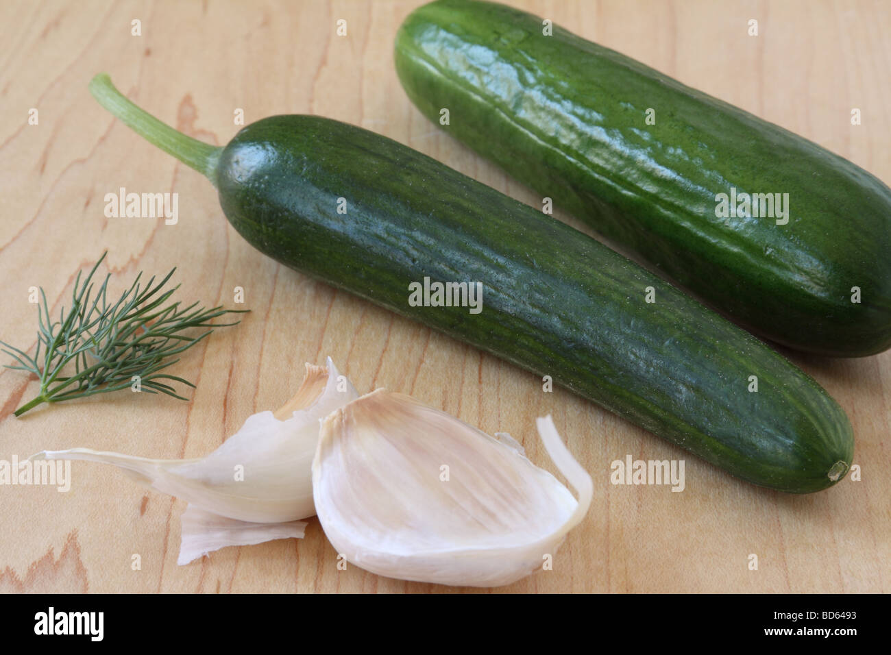 Persian cucumbers with pickle ingredients Stock Photo Alamy