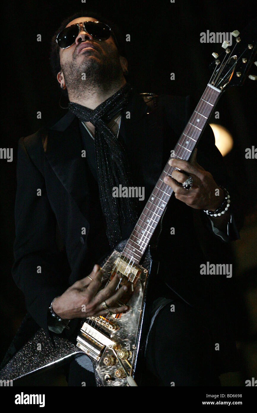 Lenny Kravitz live at Pistoia Blues Festival 2008 Stock Photo