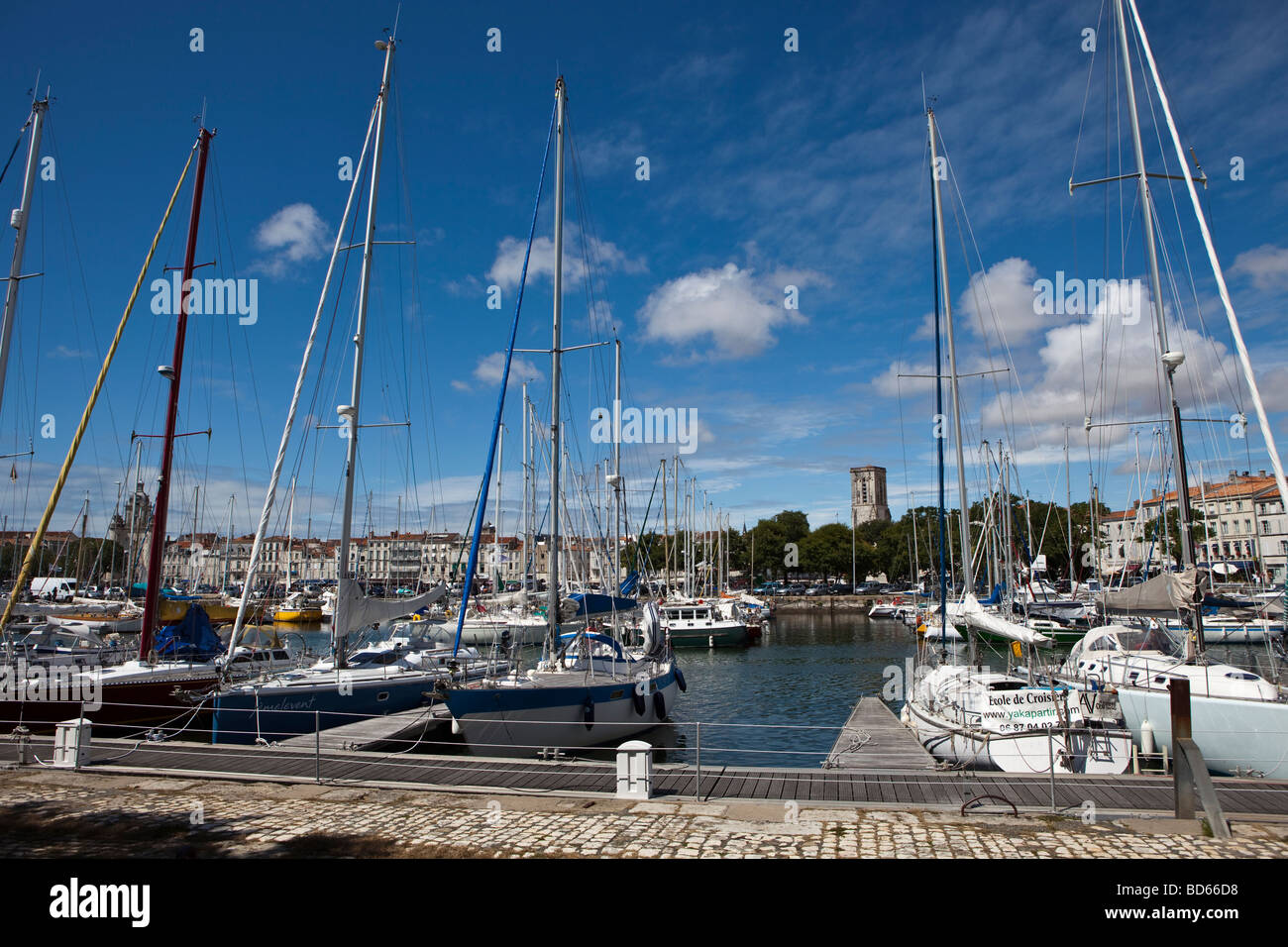 Old harbour from La Rochelle Charente Maritime France Stock Photo