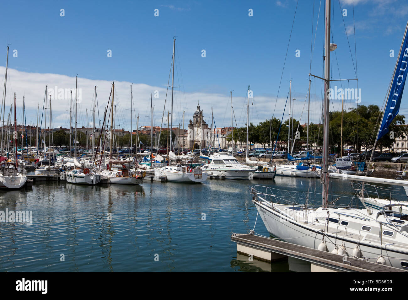 Old harbour from La Rochelle Charente Maritime France Stock Photo