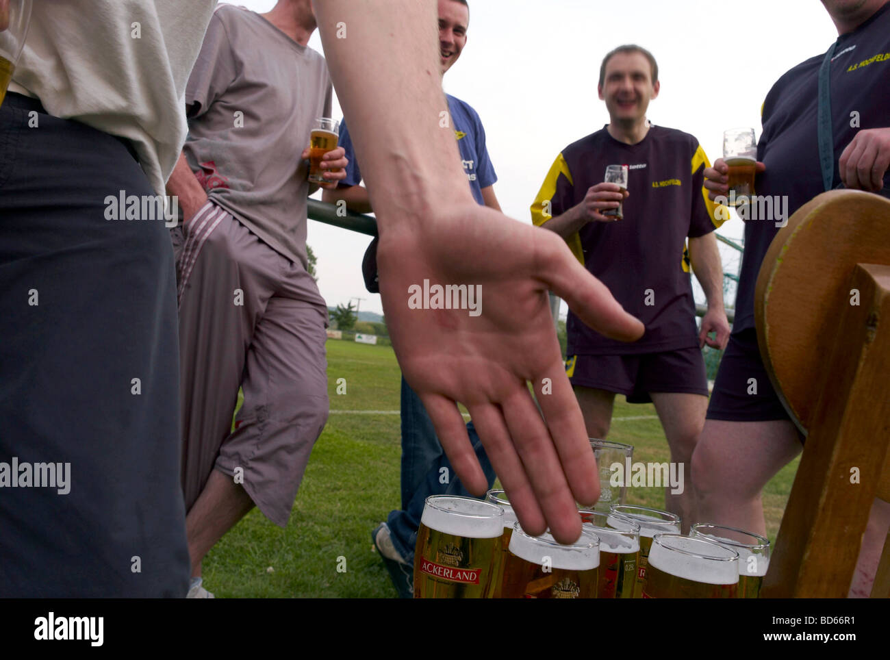 Amateur Football Match Day Stock Photo Alamy