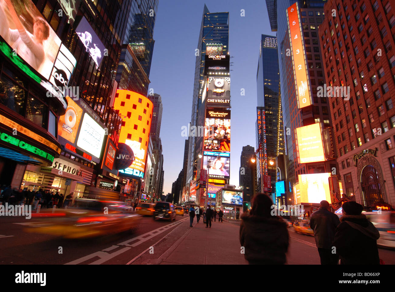 New York (USA) : Time Square Stock Photo