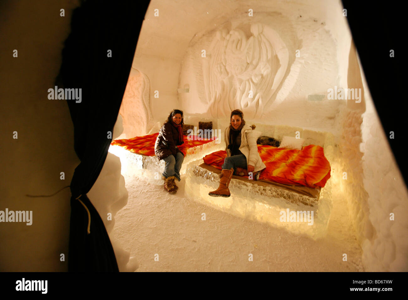 Canada, Quebec Ice Hotel Sainte Catherine Stock Photo Alamy