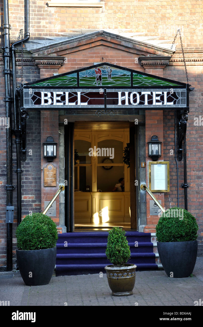 The Bell Hotel, The Quay, Sandwich. Kent, England, United Kingdom Stock