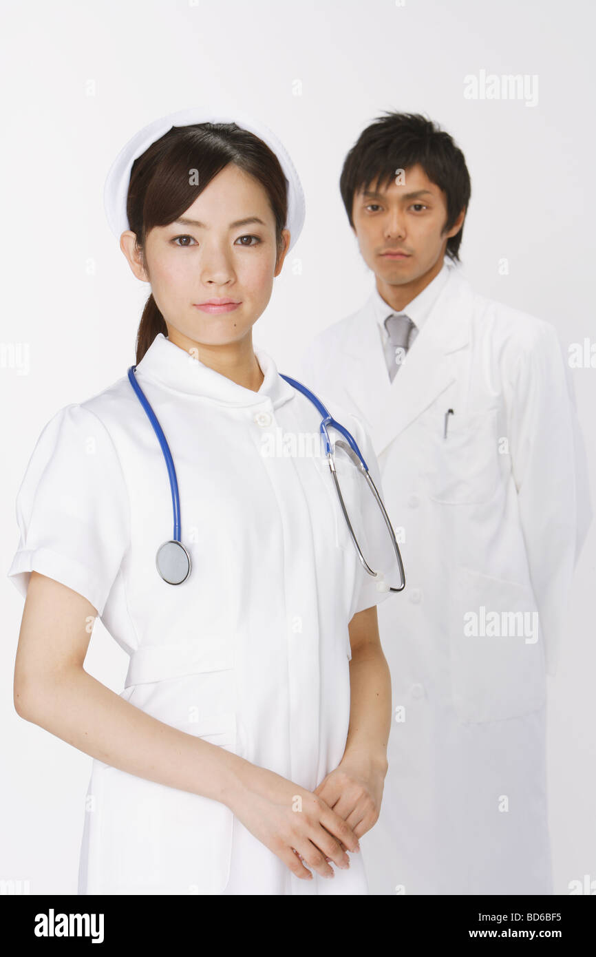 Japanese medical practitioners standing together Stock Photo Alamy