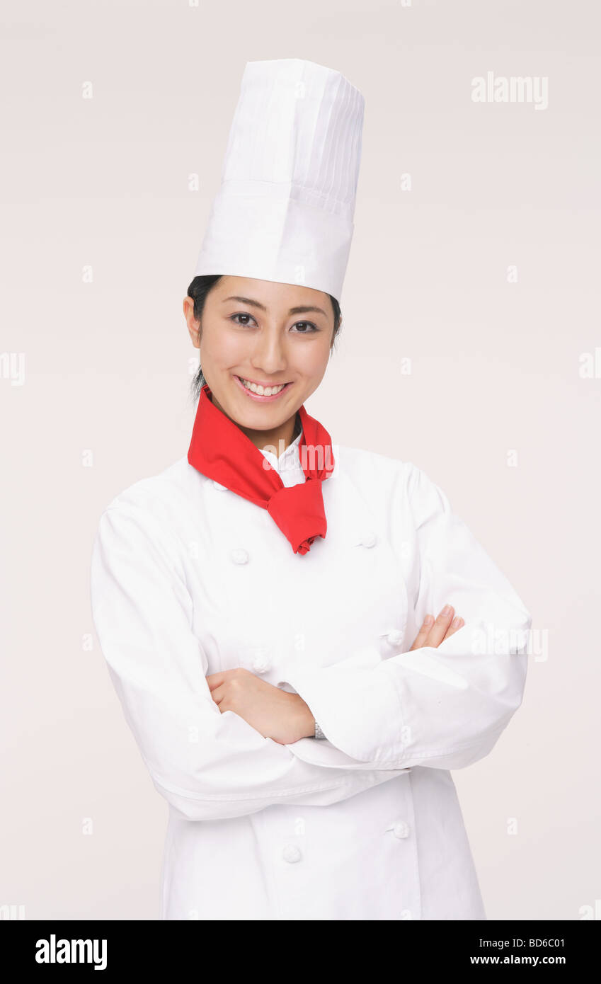 Chef with cheerful smile Stock Photo - Alamy