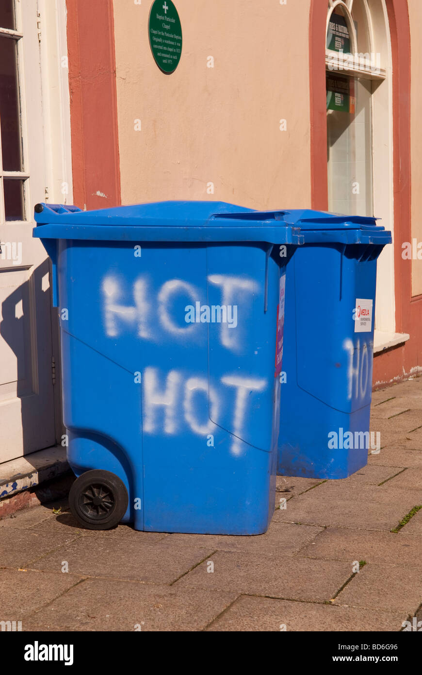 Blue wheelie bins hi-res stock photography and images - Alamy
