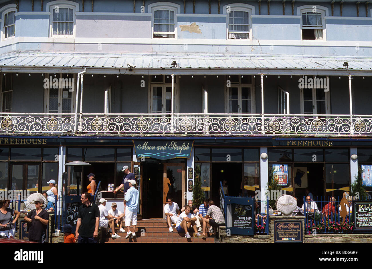 Clactononsea, Essex, Seafront hotel closed, with
