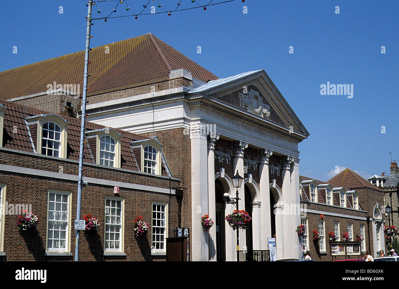 ClactononSea, Essex, Town Hall Stock Photo