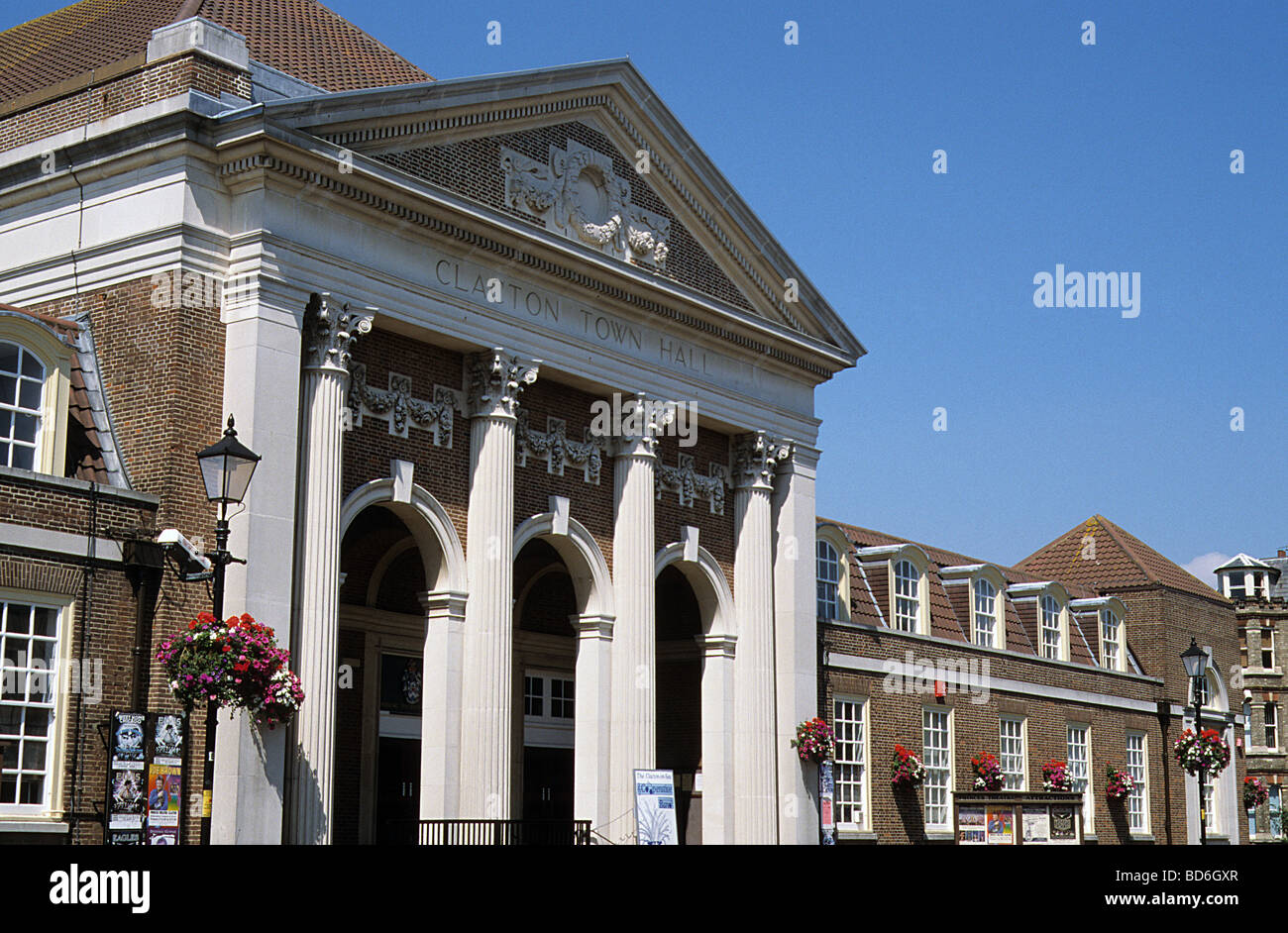 ClactononSea, Essex, Town Hall Stock Photo Alamy