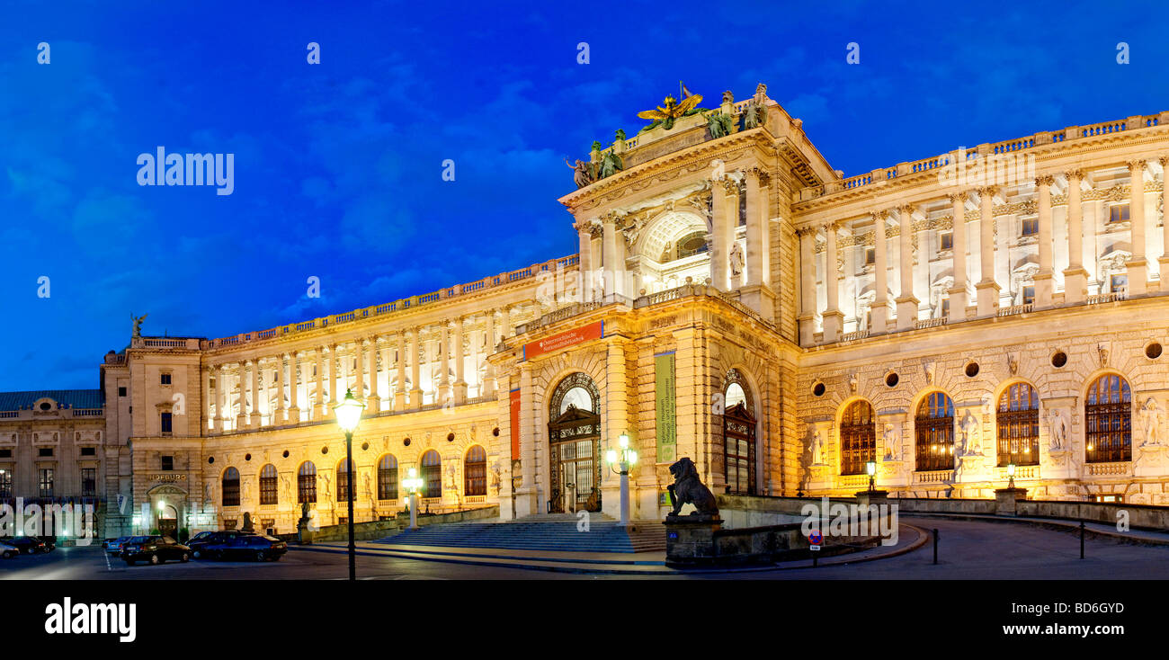 Osterreichische Nationalbibliothek Austrian National Library at the Hofburg Court Palace Vienna Stock Photo