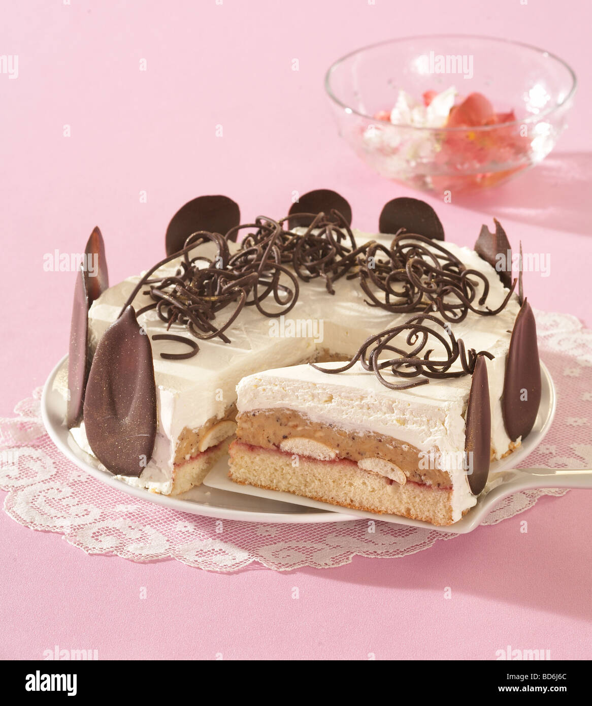 Cake with Sponge-biscuits Stock Photo - Alamy