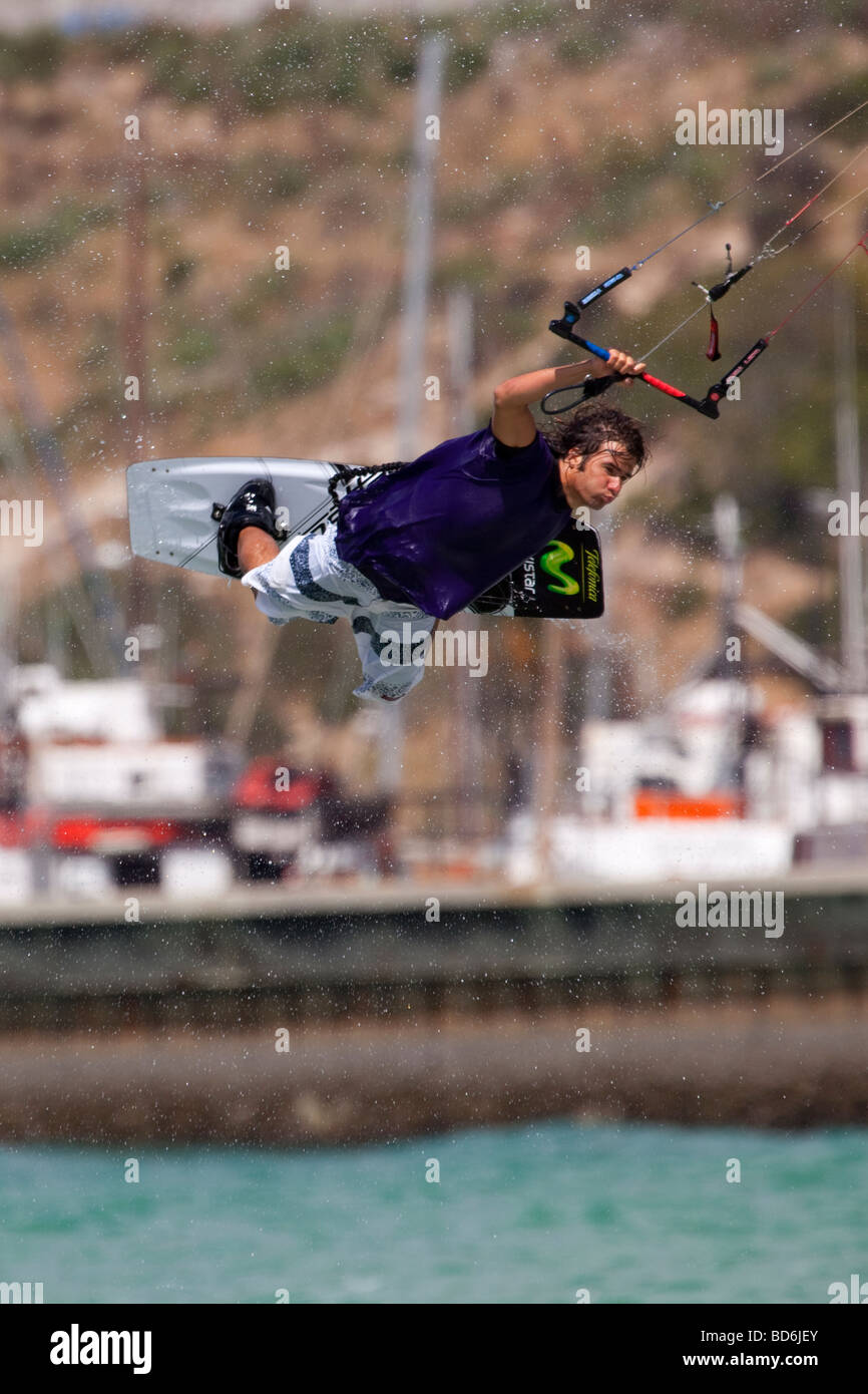 Kiteboarding Cape Town South Africa Stock Photo Alamy