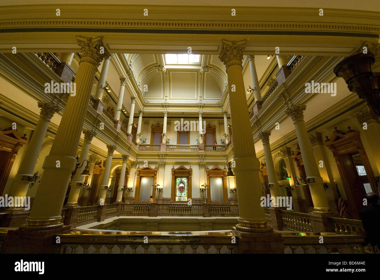 The beautiful interior of the State Capital building in Denver Stock Photo