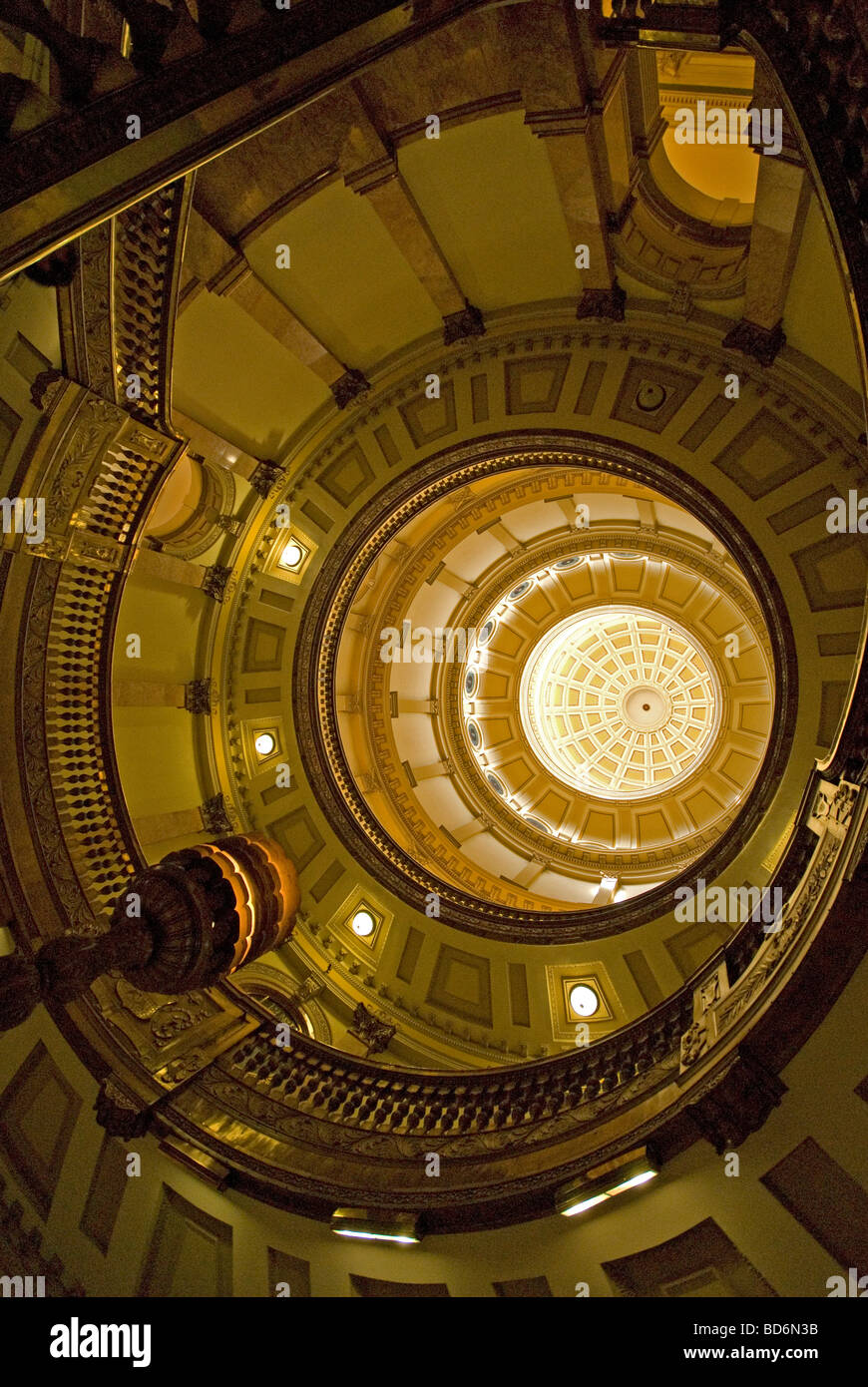 The impressive dome of the Capital Building in Denver, Colorado. Stock Photo