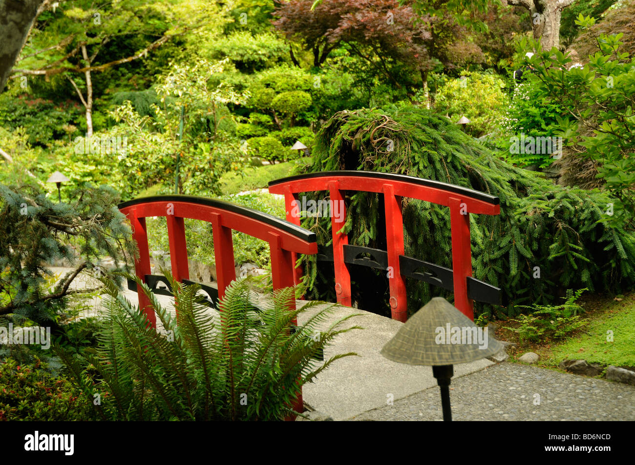 Japanese Garden in the Butchart Gardens near Victoria on Vancouver