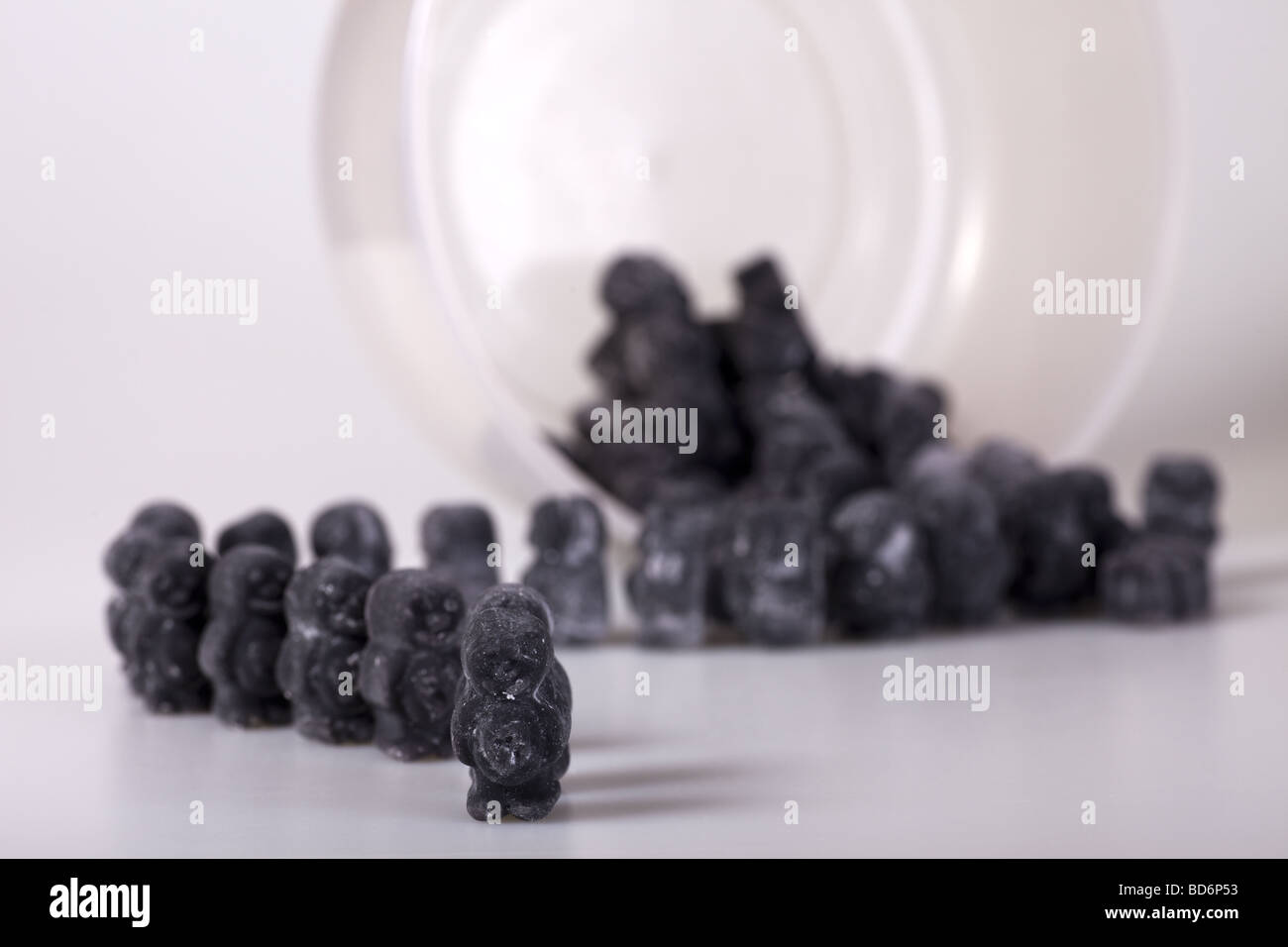 black jelly babies