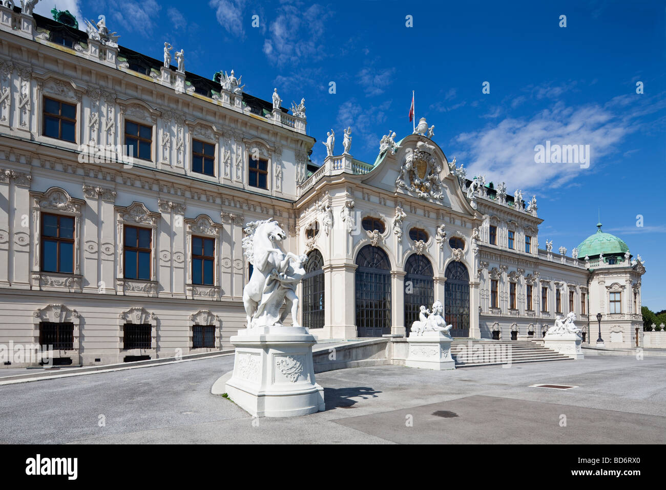 Upper palace of the Belvedere, Vienna, Austria Stock Photo