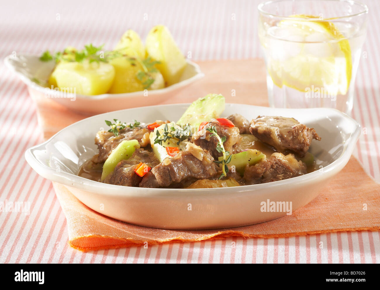 Mutton with Turnip Stock Photo Alamy