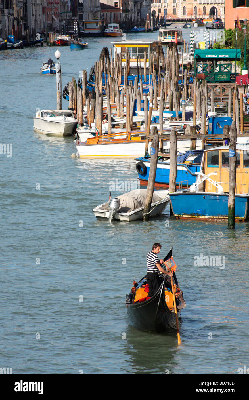 The Grand Canal, view from Rialto bridge. Venice Italy Stock Photo - Alamy