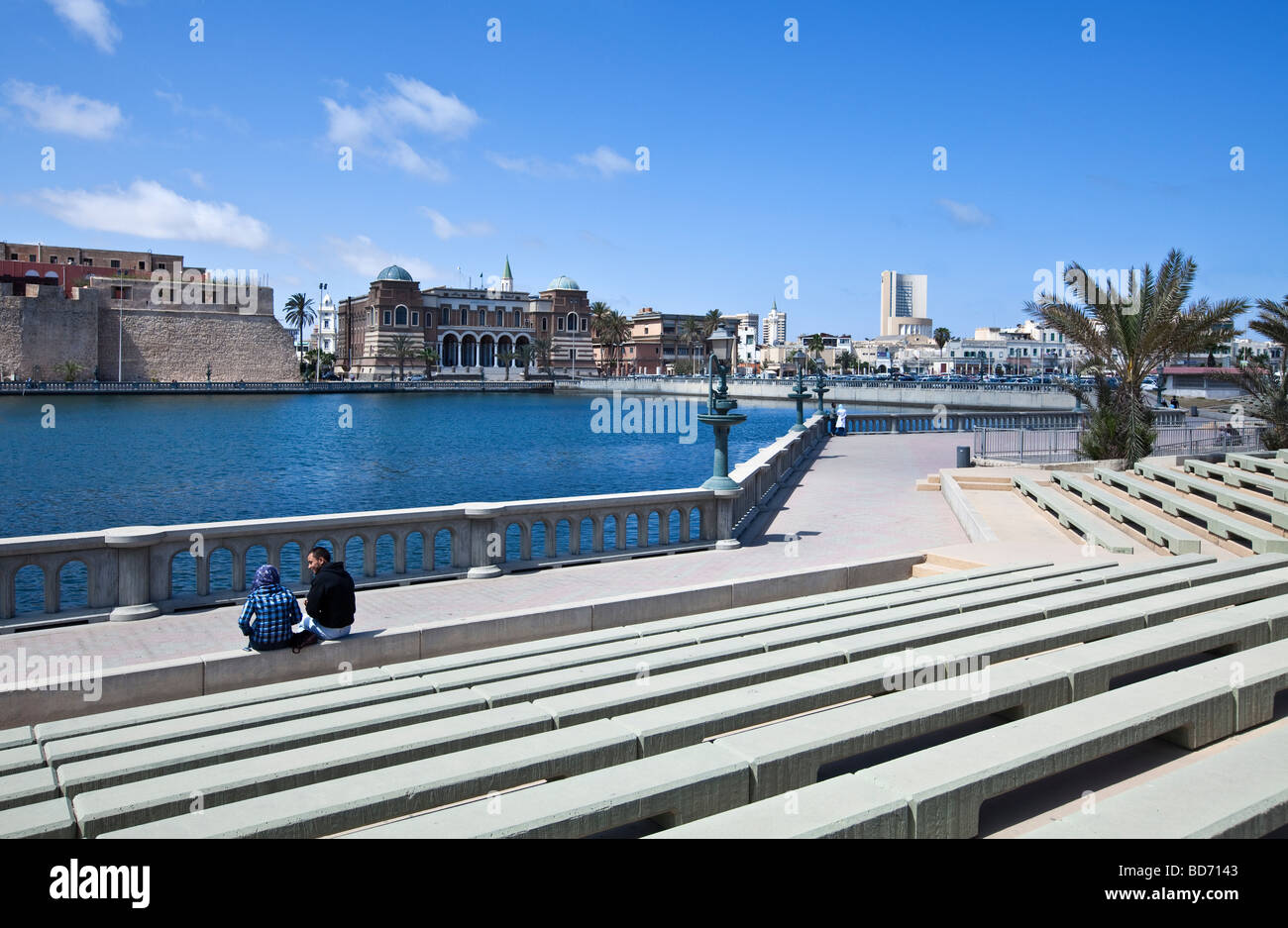 Libya Tripoli view of the city center Stock Photo Alamy