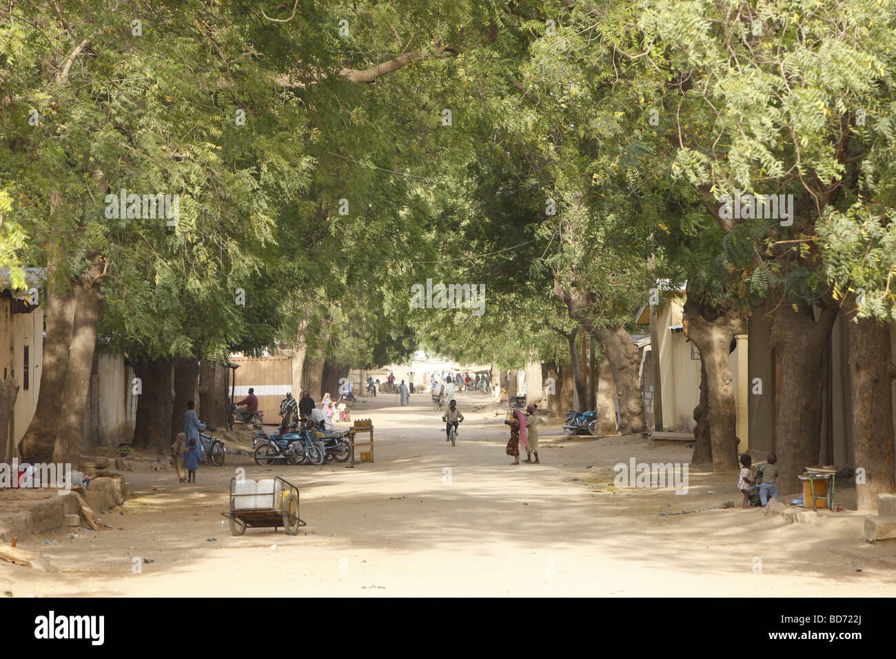 Main street, Maroua, Cameroon, Africa Stock Photo