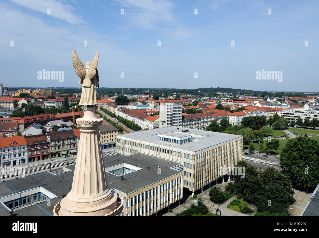 View from the Nikolaikirche church on the historic centre of Potsdam, Brandenburg, Germany, Europe Stock Photo
