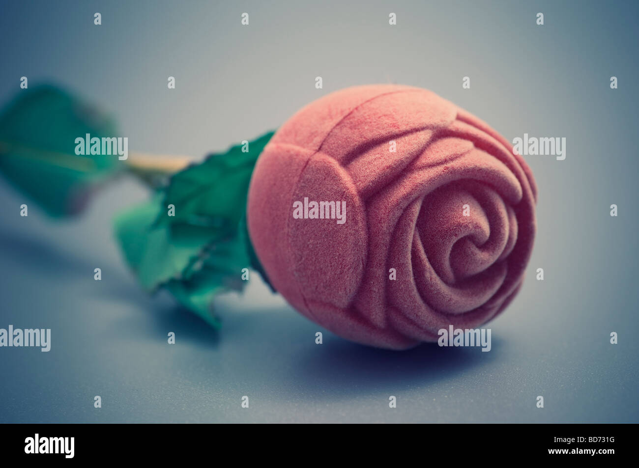 Red fake rose Stock Photo Alamy