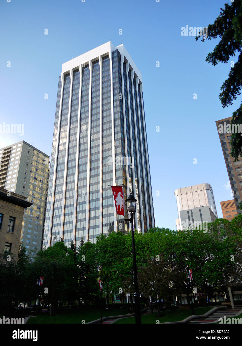 Calgary is the largest city in the Province of Alberta, Canada Stock