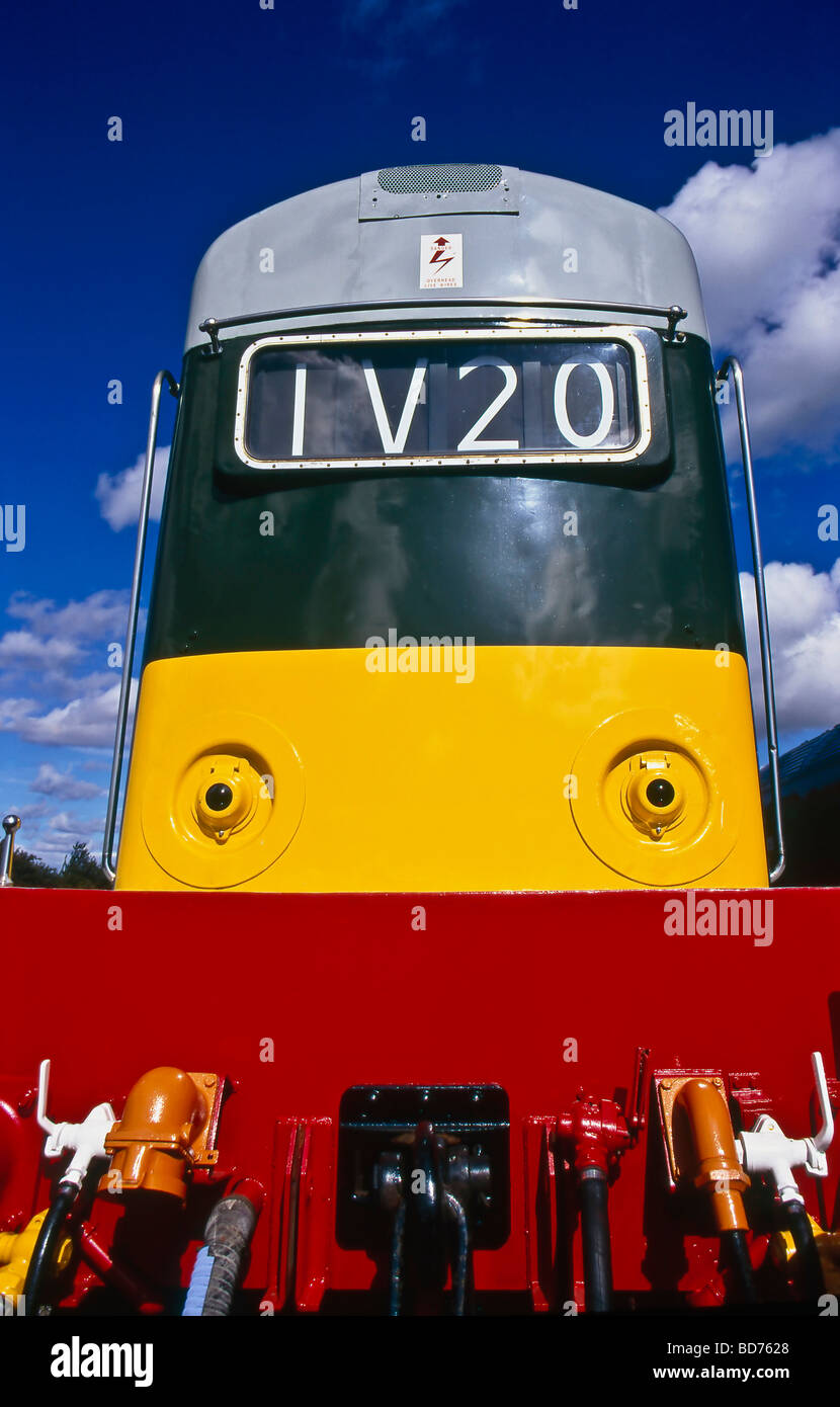 Vintage Electric train UK. c.1996. Newly painted engine of a vintage