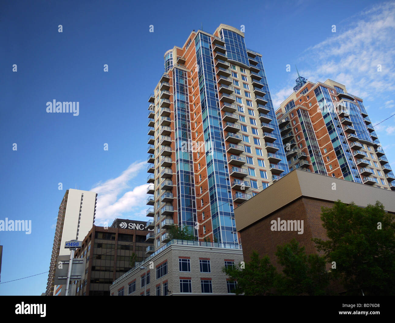 Calgary is the largest city in the Province of Alberta, Canada Stock