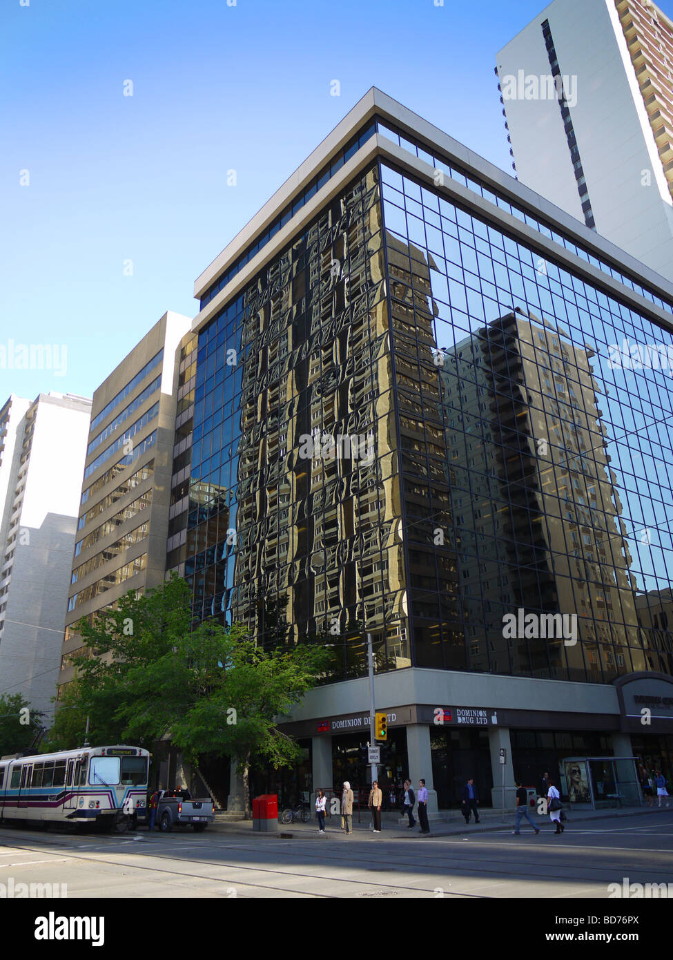 Calgary is the largest city in the Province of Alberta, Canada. Stock Photo