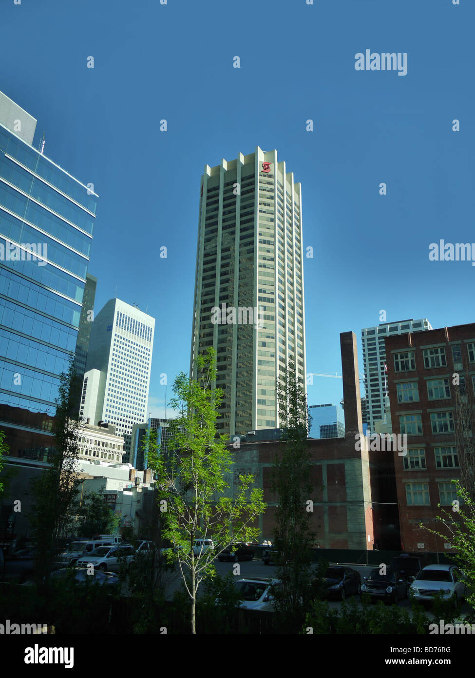 Calgary is the largest city in the Province of Alberta, Canada Stock