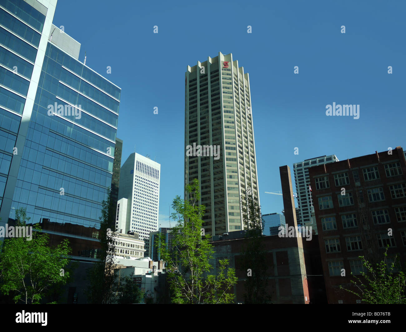 Calgary is the largest city in the Province of Alberta, Canada Stock