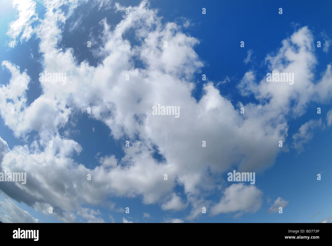 Cumulus cloud and blue sky. Stock Photo