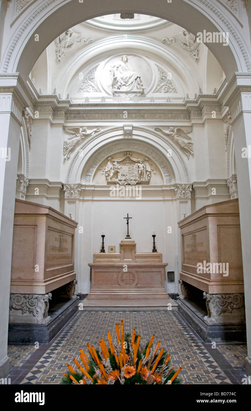 Munich, Bavaria, Germany. Theatinerkirche - Church of St Cajetan (1662-1768) Interior Stock Photo