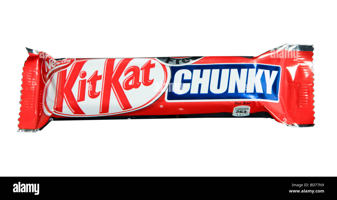 Nestle Kit Kat Chunky Chocolate Bar Shot In Studio Stock Photo - Alamy