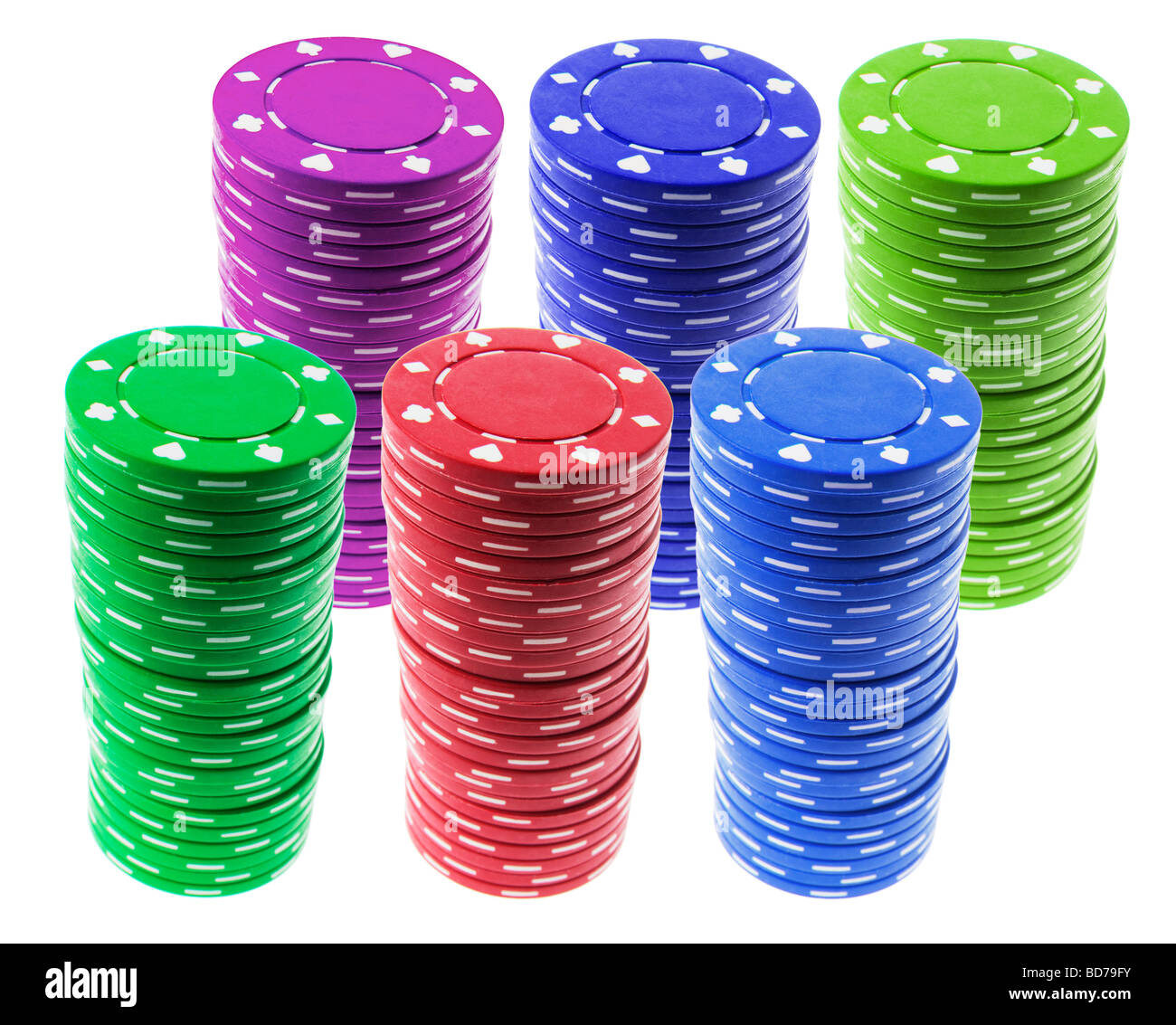 Stacks of Poker Chips Stock Photo Alamy