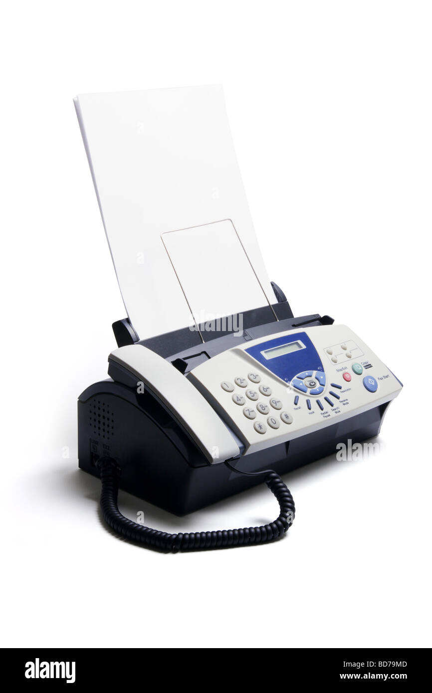 Electronic fax machine Cut Out Stock Images & Pictures Alamy