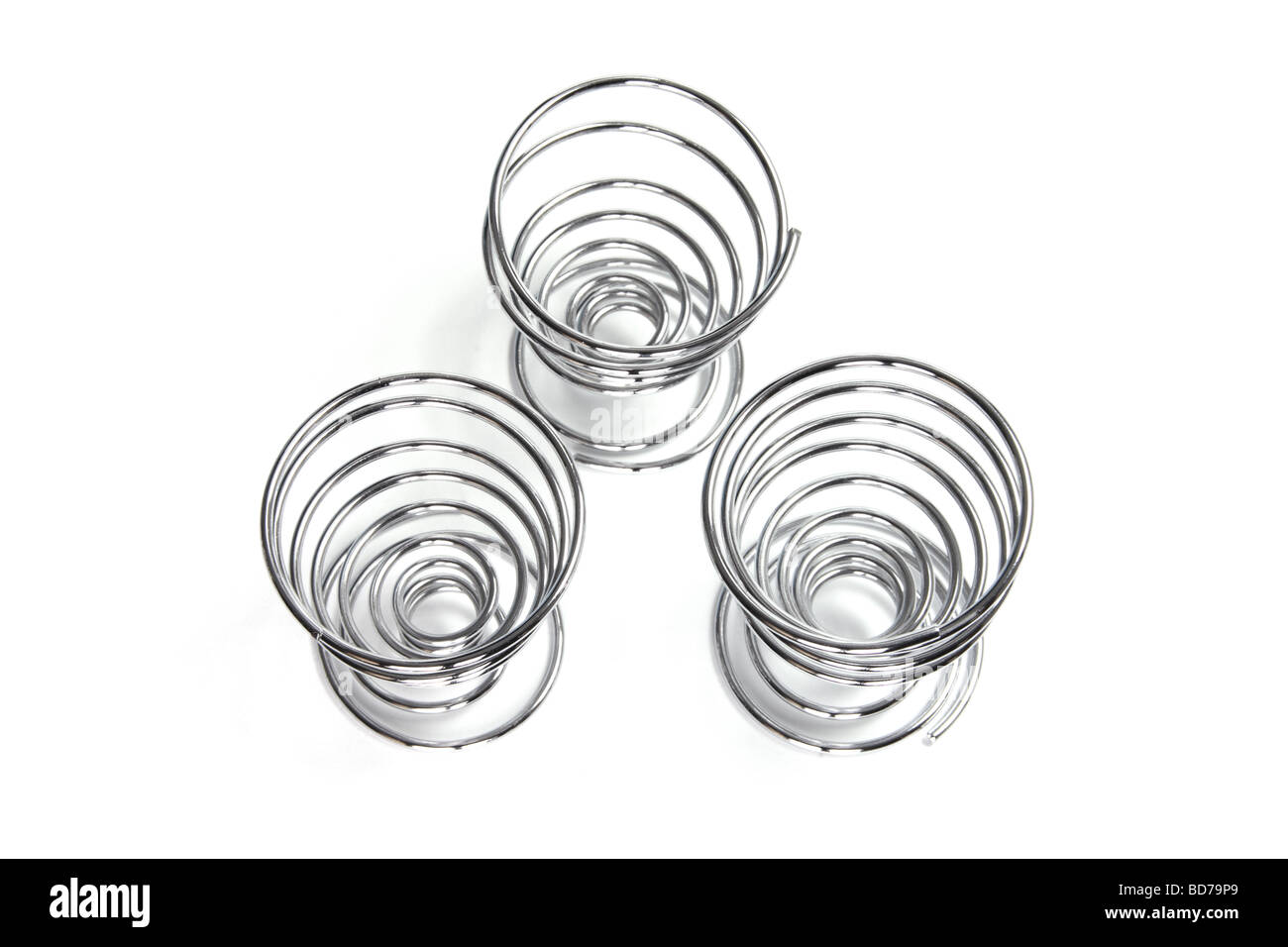 Spiral Egg Cups Stock Photo