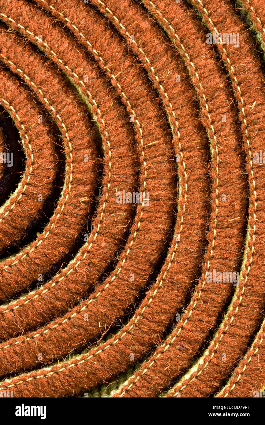 Stitching On A Rolled Up Carpet Stock Photo Alamy