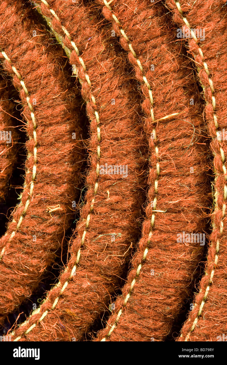 Stitching On A Rolled Up Carpet Stock Photo Alamy