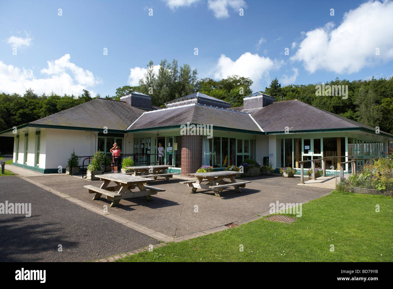 The visitors centre at crawfordsburn country park in north county down northern ireland uk Stock Photo
