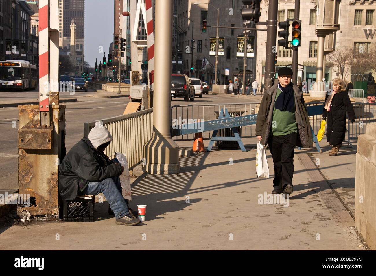 Chicago illinois homeless street hires stock photography and images Alamy