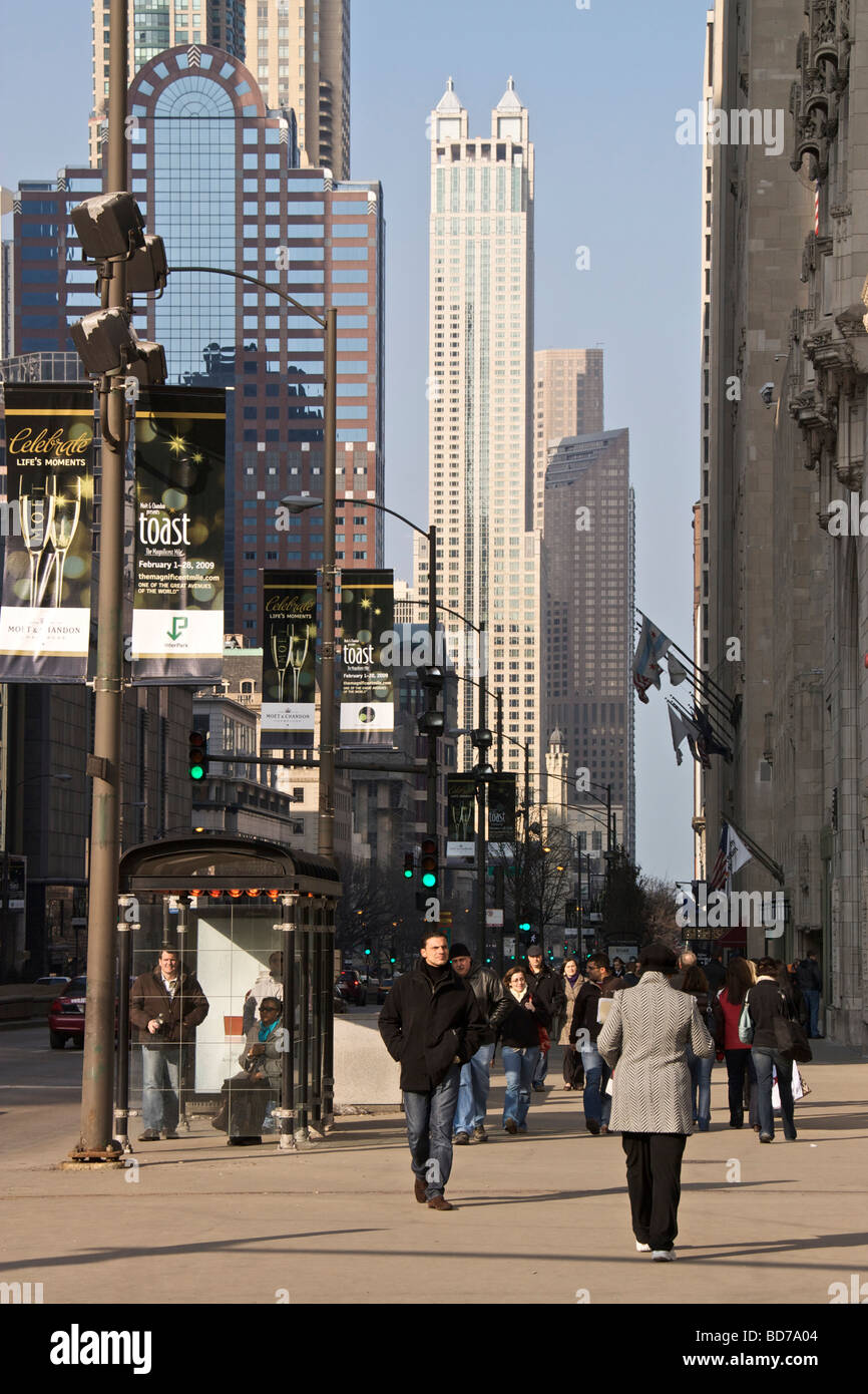 Michigan Avenue Chicago Stock Photo Alamy   Michigan Avenue Chicago BD7A04 