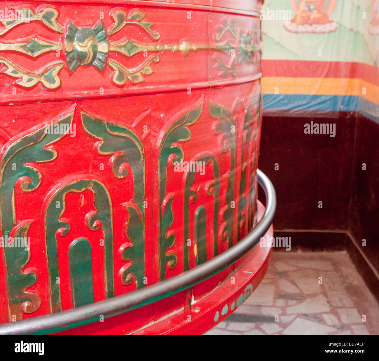 Bodhnath, Nepal. Buddhist Prayer Wheel, Tsamchen Gompa Stock Photo Alamy