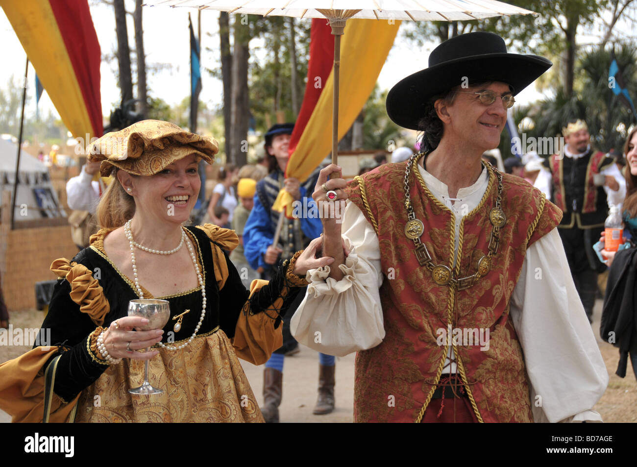 Participants in a Renaissance fair in Florida, USA Stock Photo Alamy