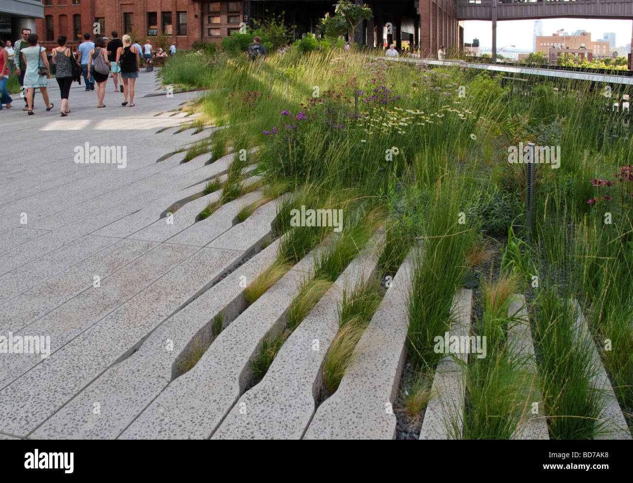The High Line park in New York City Stock Photo