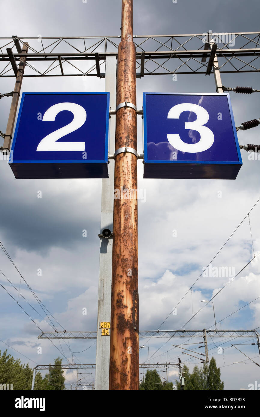 numbers two and three Stock Photo