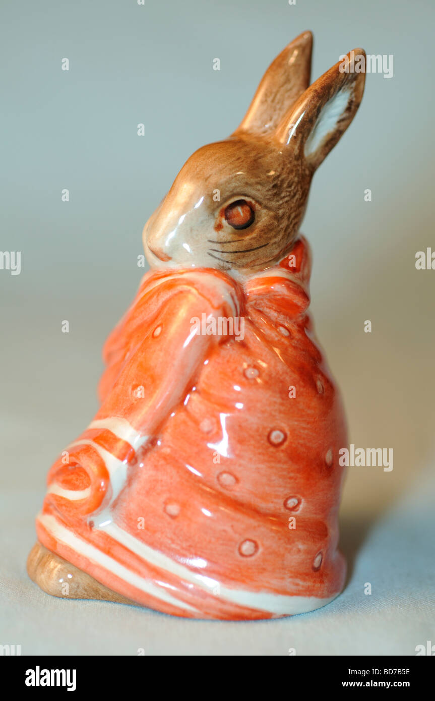 Poorly Peter Rabbit - Beatrix Potter - Royal Doulton Peter Rabbit collection figurine Stock Photo